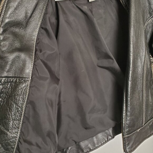 Women’s Vintage Wilsons Leather Cropped Moto Jacket Size M - Picture 7 of 9
